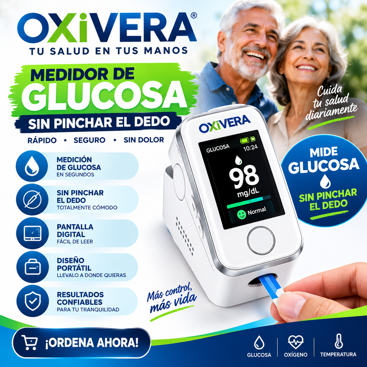 🔥 ¡OXIVERA ESTÁ AQUÍ! DESCUBRE LA NUEVA FORMA DE MEDIR TU GLUCOSA 🚀