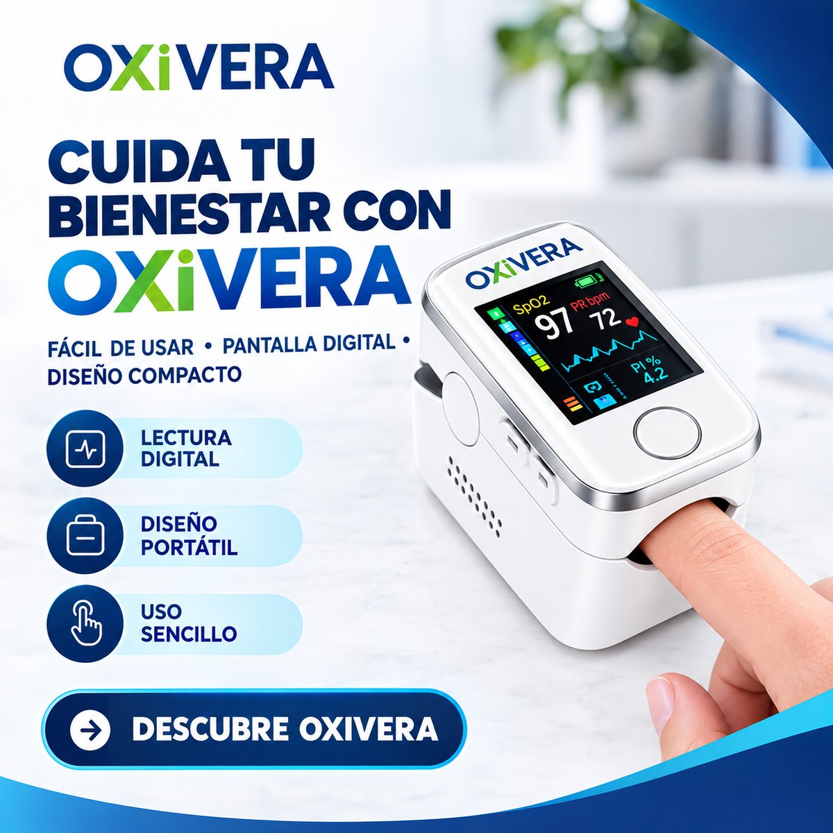 🔥 ¡OXIVERA ESTÁ AQUÍ! DESCUBRE LA NUEVA FORMA DE MEDIR TU GLUCOSA 🚀